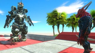 MechaGodzilla DEATH CLIMB - Animal Revolt Battle Simulator