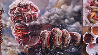 Attack on Titan Colossal Titan - Anime Drawing