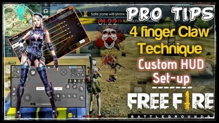 Claw finger technique 2019 free fire Custom Hud set-up