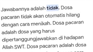 jangan berpacaran jika tidak ingin kena ganjaranya