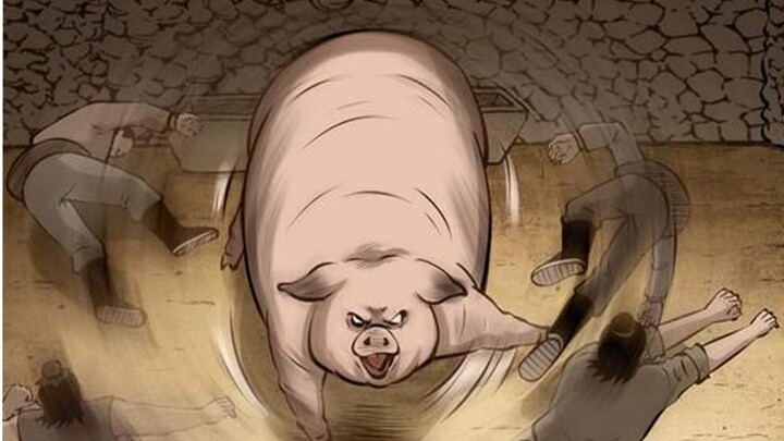 The Pig King came down the mountain to seek revenge and was determined to eat up the butcher's famil