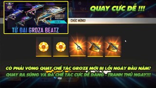 FREE FIRE | CÓ PHẢI VÒNG QUAY CHẾ TÁC GROZA MỚI ĐANG GẶP LỖI NẶNG - QUAY RA ĐÁ VÀ SÚNG CỰC DỄ ???