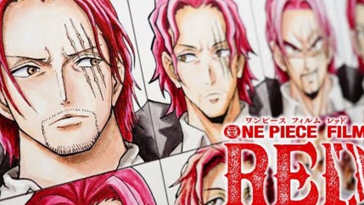 【海贼王】用用12种动漫风格画红发香克斯，哪版的赤帅是你的最爱？