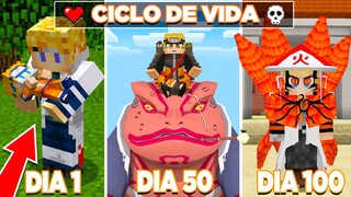 CICLO DE VIDA DO NARUTO no MINECRAFT!