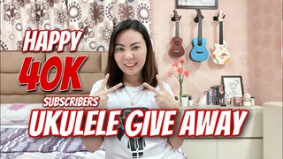 UKULELE GIVE AWAY! (4 Brand New Concert Ukuleles) HAPPY 40K SUBSCRIBERS!