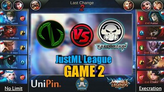 Game2 No Limit VS Execration |  JustML League Playoffs