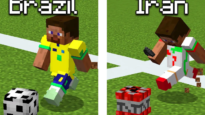 ฟุตบอลโลก 2022 แสดงโดย Minecraft