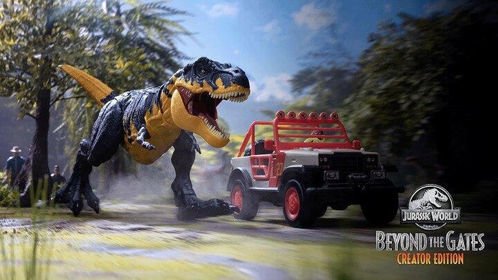 Jurassic Park T. Rex Off-Road Tracker Pack | Beyond the Gates Creator Edition 5