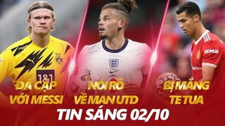 TIN BÓNG ĐÁ MỚI NHẤT 02/10: HAALAND ĐÁ CẶP M10 VỚI 1 ĐIỀU KIỆN | RONALDO BỊ MẮNG TE TUA TRÊN SÂN TẬP