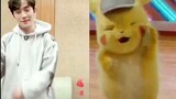 [Zhu Yilong] Detective Pikachu is so cute!