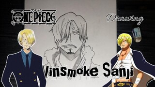 Menggambar si kaki hitam Sanji || Anime One Piece