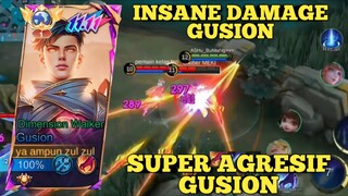 insane damage gusion super agresif ~ gusion montage slowmo