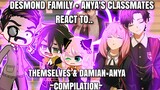 👒 Desmond family + Forger family react to Damian x Anya, Gacha club, COMP, Spy x family react 👒