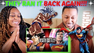 "Goku VS Superman (Dragon Ball VS DC Comics)" DEATH BATTLE! REACTION!!