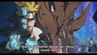 Jougan dan Karma Boruto melihat masadepan Sarada di incar shinju Sasuke - Boruto Vortex Chapter 5