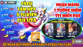 One Piece Fighting Path - Hướng Dẫn Làm Tất Cả Nhiệm Vụ Sự Kiện UTA và Nhận Miễn Phí Tướng SSS Hiếm