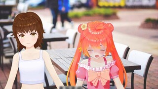 Mengungkap wawancara pembawa acara wanita di v-circle - program sketsa "Virtual Idol Waiter"