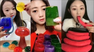 ASMR Thánh Ăn Đá Ăn Đá Lạnh Màu Sắc Hình Dạng Bất Thường Thú Vị - ASMR Ice Crunchy Eating sound#91