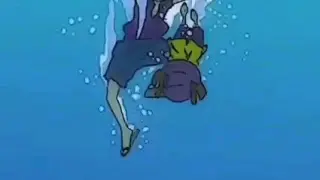 My Luffy trying his best to save Chopper even though he himself can't swim.