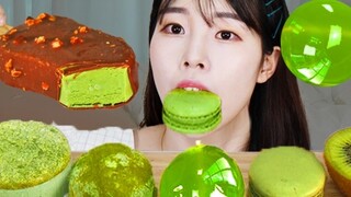 [SULGI]Tráng miệng xanh｜Bánh Matcha thủ công｜Bánh gạo nếp Matcha｜Matcha Macaron