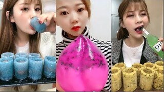 얼음ASMR 바질씨드 얼음먹방 리얼사운드 AMAZING CRUNCHY BASIL SEEDS ICE Eating MUKBANG SATİSFYİNG #37