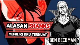 Inilah Alasan Mengapa Shanks Mempunyai Kru Terkuat Di Dunia One Piece !!