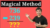 Subtraction Trick | Magical Trick | Minus Trick |New Method for Subtraction | imran sir maths
