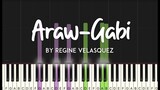 Araw-Gabi by Regine Velasquez  synthesia piano tutorial + sheet music