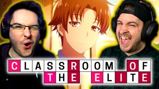 OUR FIRST TIME WATCHING CLASSROOM OF THE ELITE! | Classroom Of The Elite Episode 1 REACTION