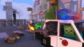 Monster School : ZOMBIE APOCALYPSE CHALLENGE - Minecraft Animation