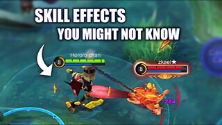 SOME EFFECTS YOU MIGHT DIDNT KNOW EXISTED | MOBILE LEGENDS