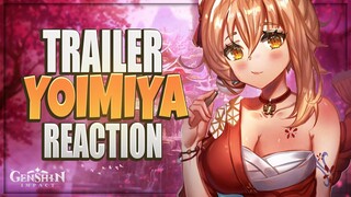 SHES SO ADORABLE!!!! Yoimiya Character Teaser Reaction! (Genshin Impact)