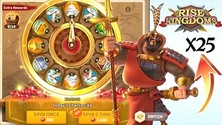 Rise of kingdoms - XIANG YU Wheel of Fortune | 25X spins with cool rewards