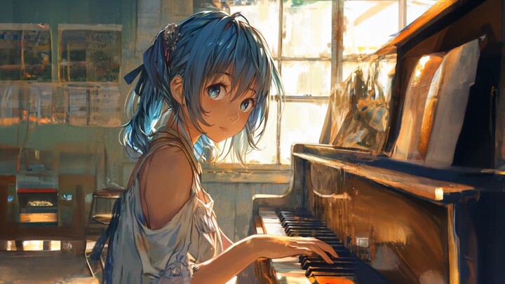 Soft, slow piano music - Pixie - sweet anime idol - original