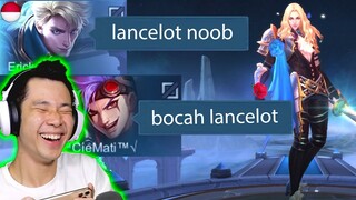 Top 1 Lancelot, Prank Belajar Lancelot - Mobile Legends