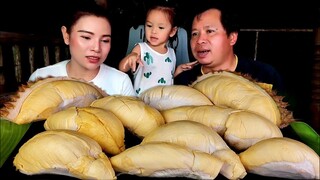 กินทุเรียนหมอนทองพูใหญ่หวานกรอบนอกนุ่มใน|ส้มซ่าพาเเซ่บ