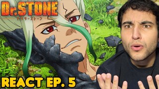 O SENKU MORREU?! React Dr. Stone EP. 5