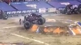 monster truck doing tricks