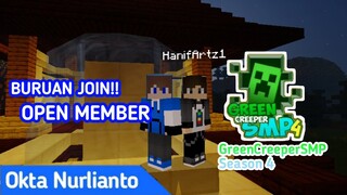 BURUAN JOIN!!!! Open Member GreenCreeperSMP Season 4 | Okta Nurlianto Channel