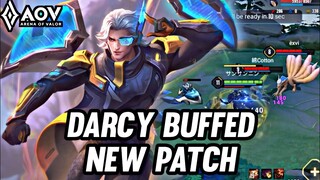 AOV : DARCY GAMEPLAY | BUFFED NEW PATCH - ARENA OF VALOR LIÊNQUÂNMOBILE ROV COT