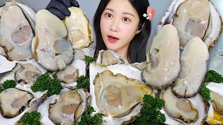 [ONHWA] The chewing sound of giant raw oysters 🤍 Giant oysters, clean taste