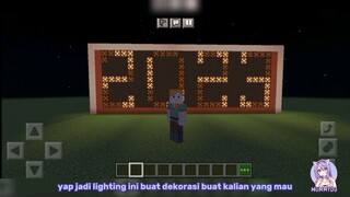 TEXT MENYALA, TUTORIAL BUILD BIG DECORATION PERTAMA KU💫 Tutorial Minecraft Indonesia - Mummyoo