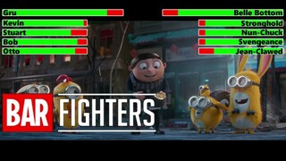 Minions: The Rise of Gru (2022) Final Battle with healthbars