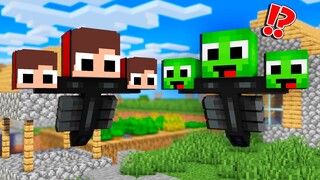 Mikey playing as Wither? JJ saving Mikey in Minecraft Challenge (Maizen Mazien Mizen)