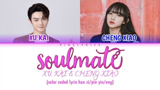 Xu Kai & Cheng Xiao 'Soulmate' - Falling Into Your Smile color coded lyric han zi/pin yin/eng