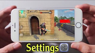 New Update Settings ⚙️ IPhone 6s Plus Free Fire 🇧🇷