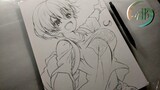 Sketch Drawing - Hana Uzaki ( Uzaki-Chan Wa Asobitai! ) [ 宇崎ちゃんは遊びたい！]