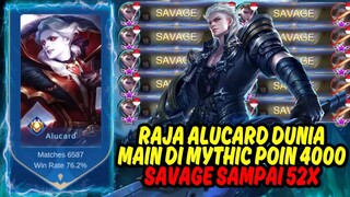 RAJA ALUCARD 6000 MATCH DARI INDONESIA 25 KILL 52 SAVAGE SEASON INI - TOP 1 GLOBAL ALUCARD COLD ML