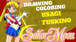 DRAWING COLORING USAGI TSUKINO [ SAILOR MOON ] -VannArt