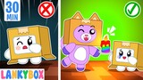 Don't Be Afraid Of The Dark - Funny Stories About Bedtime | LankyBox Channel Kids Cartoon